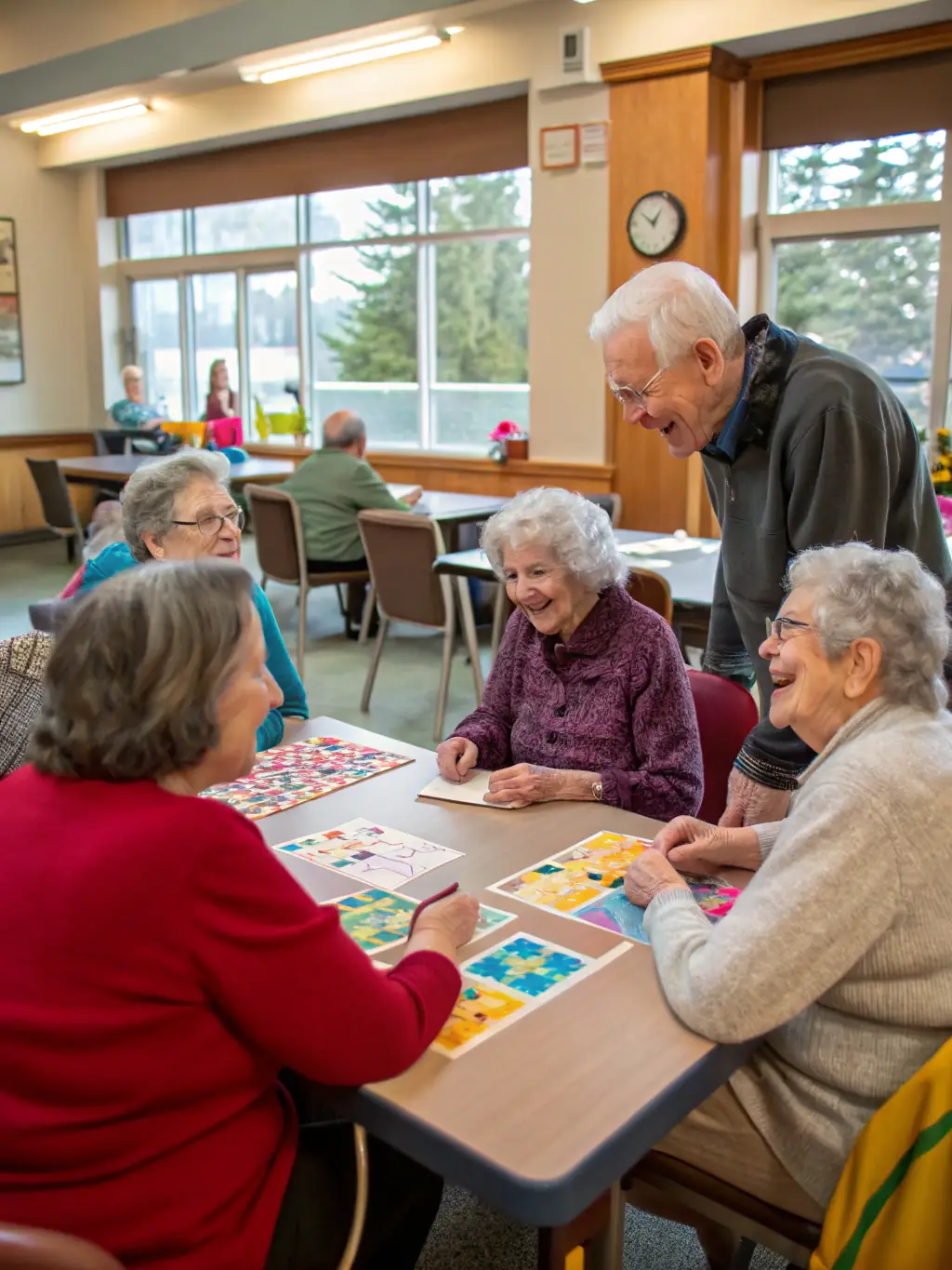 An image showing a diverse group of senior citizens participating in a health and wellness seminar, highlighting community and proactive health management.